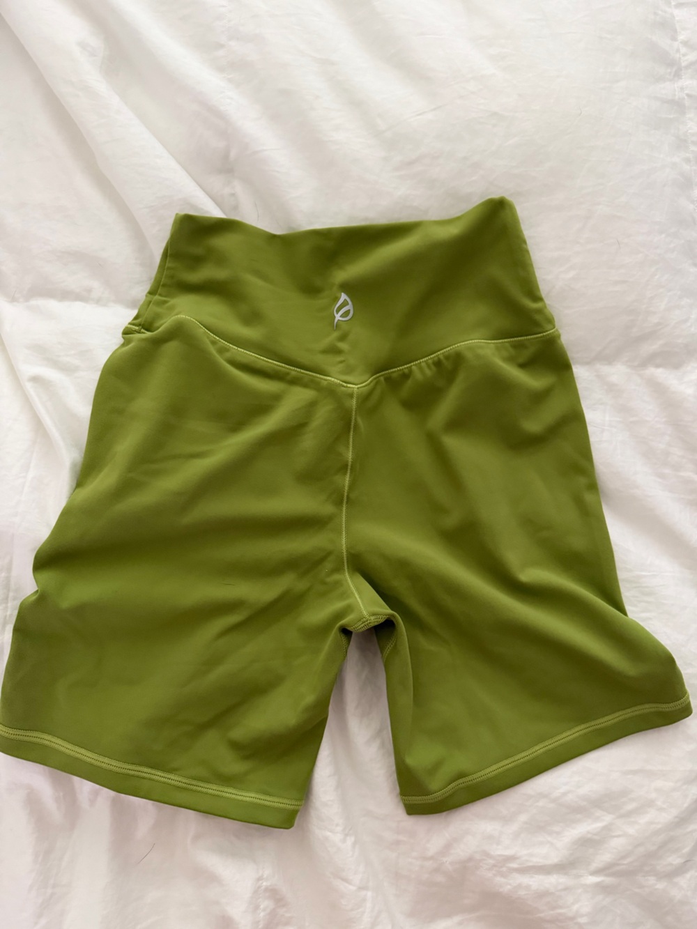 P’tula High-Rise Olive Green Women's Bike Shorts